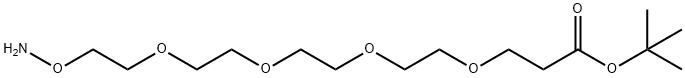 Aminooxy-PEG4-t-butyl ester Structure