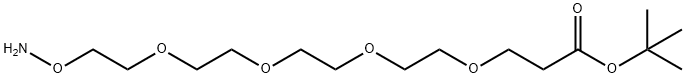 Aminooxy-PEG4-t-butyl ester 구조식 이미지