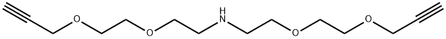 NH-bis(PEG2-propargyl) Structure