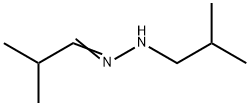 Propanal, 2-methyl-, 2-(2-methylpropyl)hydrazone Structure