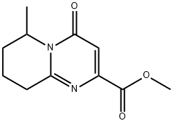 6-Methyl-4-oxo-6,7,8,9-tetrahydro-4H-pyrido1,2-apyrimidine-2-carboxylic acid methyl ester 구조식 이미지