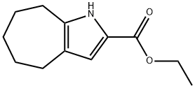 1,4,5,6,7,8-Hexahydro-cyclohepta[b]pyrrole-2-carboxylic acid ethyl ester 구조식 이미지
