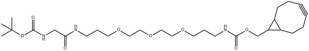 Boc-Gly-PEG3-endo-BCN Structure