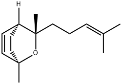 2-Oxabicyclo[2.2.2]oct-5-ene, 1,3-dimethyl-3-(4-methyl-3-penten-1-yl)-, (1R,3S,4S)- Structure