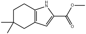 methyl
5,5-dimethyl-4,5,6,7-tetrahydro-1H-indole-2-carbo
xylate Structure