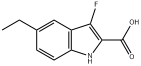 5-ethyl-3-fluoro-1H-indole-2-carboxylic acid Structure