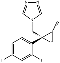 4-(((2R,3S)-2-(2,4-difluorophenyl)-3-methyloxiran-2-yl)methyl)-4H-1,2,4-triazole 구조식 이미지