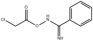 Acetic acid, 2-chloro-, (iminophenylmethyl)azanyl ester Structure