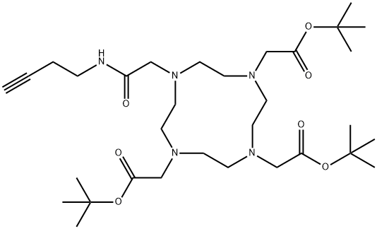 Butyne-DOTA-tris(t-butyl ester) Structure