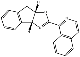 8H-Indeno[1,2-d]oxazole, 3a,8a-dihydro-2-(1-isoquinolinyl)-, (3aR,8aS)- Structure