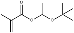2-Propenoic acid, 2-methyl-, 1-(1,1-dimethylethoxy)ethyl ester 구조식 이미지