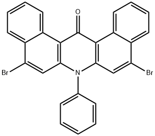 Dibenz[a,j]acridin-14(7H)-one, 5,9-dibromo-7-phenyl- Structure