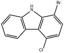1-bromo-4-chloro-9H-carbazole Structure