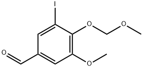 3-iodo-5-methoxy-4-(methoxymethoxy)benzaldehyde Structure