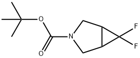 3-Azabicyclo[3.1.0]hexane-3-carboxylic acid, 6,6-difluoro-, 1,1-dimethylethyl ester Structure