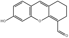 1H-Xanthene-4-carboxaldehyde, 2,3-dihydro-6-hydroxy- 구조식 이미지