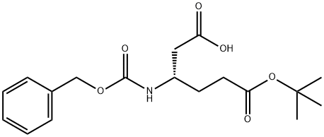 CBZ-β-HoGlu(OtBu)-OH 구조식 이미지