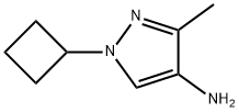 1H-Pyrazol-4-amine, 1-cyclobutyl-3-methyl- 구조식 이미지