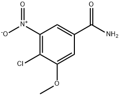 4-Chloro-3-methoxy-5-nitrobenzamide Structure