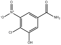 Benzamide, 4-chloro-3-hydroxy-5-nitro- Structure
