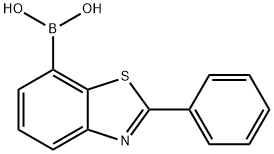 Boronic acid, B-(2-phenyl-7-benzothiazolyl)- 구조식 이미지