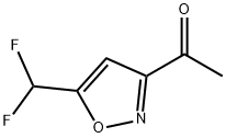 Ethanone, 1-[5-(difluoromethyl)-3-isoxazolyl]- Structure