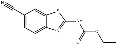 Ethyl N-(6-cyano-1,3-benzothiazol-2-yl)carbamate Structure