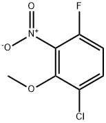 1-Chloro-4-fluoro-2-methoxy-3-nitrobenzene 구조식 이미지
