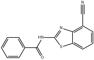 Benzamide, N-(4-cyano-2-benzothiazolyl)- Structure