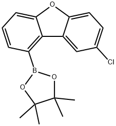 Dibenzofuran, 8-chloro-1-(4,4,5,5-tetramethyl-1,3,2-dioxaborolan-2-yl)- 구조식 이미지
