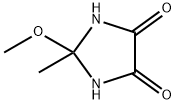 4,5-Imidazolidinedione, 2-methoxy-2-methyl- Structure