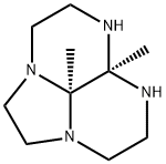 3H,6H-2a,5,6,8a-Tetraazaacenaphthylene, octahydro-5a,8b-dimethyl-, cis- 구조식 이미지
