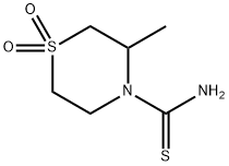 4-Thiomorpholinecarboxamide,  3-methylthio-,  1,1-dioxide  (8CI) Structure