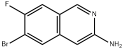 3-Isoquinolinamine, 6-bromo-7-fluoro- Structure