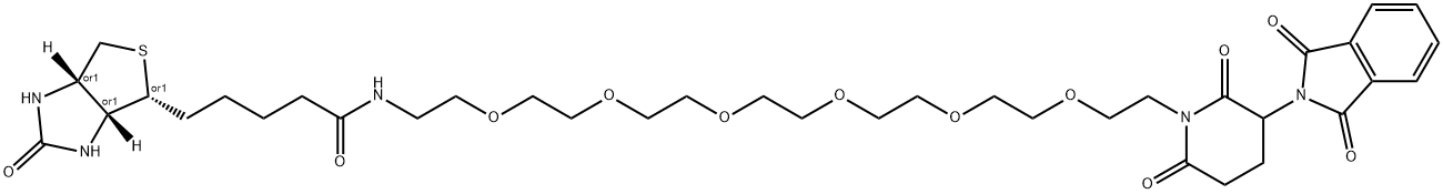 D-Biotin-PEG6-Thalidomide Structure