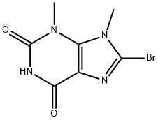 8-bromo-3,9-dimethyl-2,3,6,9-tetrahydro-1H-purin e-2,6-dione Structure