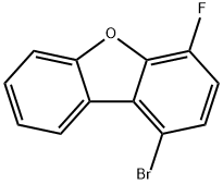 1-bromo-4-fluoro-Dibenzofuran 구조식 이미지