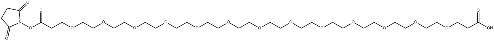 Acid-peg13-nhs ester Structure