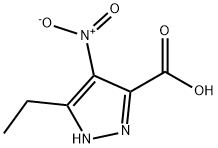 3-ethyl-4-nitro-1H-pyrazole-5-carboxylic acid Structure