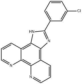 2-(3-chlorophenyl)iMidazole[4,5f][1,10]phenanthroline Structure