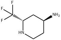 4-Piperidinamine, 2-(trifluoromethyl)-, (2S,4S)- Structure