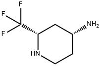 4-Piperidinamine, 2-(trifluoromethyl)-, (2S,4R)- Structure