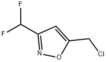 Isoxazole, 5-(chloromethyl)-3-(difluoromethyl)- Structure