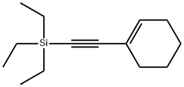 Cyclohexene, 1-[2-(triethylsilyl)ethynyl]- Structure