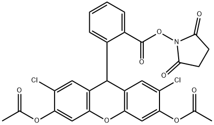 DCDHFDA, SE  [2',7'-Dichlorodihydrofluorescein diacetate, succiniMidyl ester] 구조식 이미지