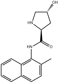 2-Pyrrolidinecarboxamide, 4-hydroxy-N-(2-methyl-1-naphthalenyl)-, (2S,4R)- Structure