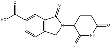 2-(2,6-dioxopiperidin-3-yl)-3-oxo-2,3-dihydro-1H-isoindole-5-carboxylic acid Structure