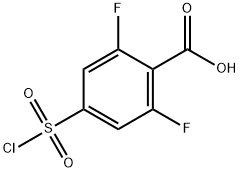 4-(chlorosulfonyl)-2,6-difluorobenzoic acid Structure