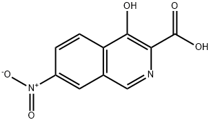 3-Isoquinolinecarboxylic acid, 4-hydroxy-7-nitro- Structure