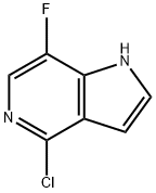 1H-Pyrrolo[3,2-c]pyridine, 4-chloro-7-fluoro- Structure